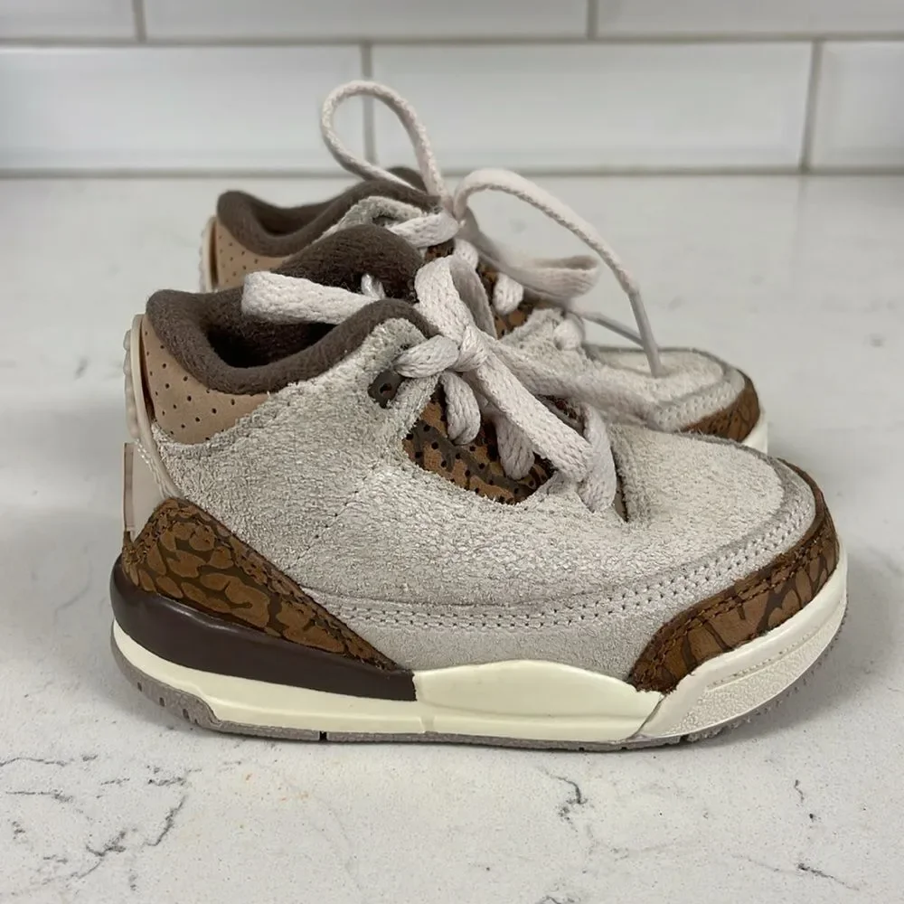 Nike Air Jordan 3 Retro TD Palomino Toddler Size 4C DM0968-102 Worn 3-4 times